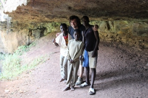 In the cave with our guides.